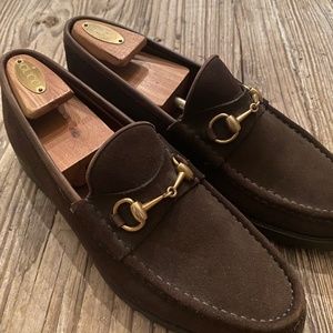 Gucci Brown Suede Loafer Men’s Size 11D